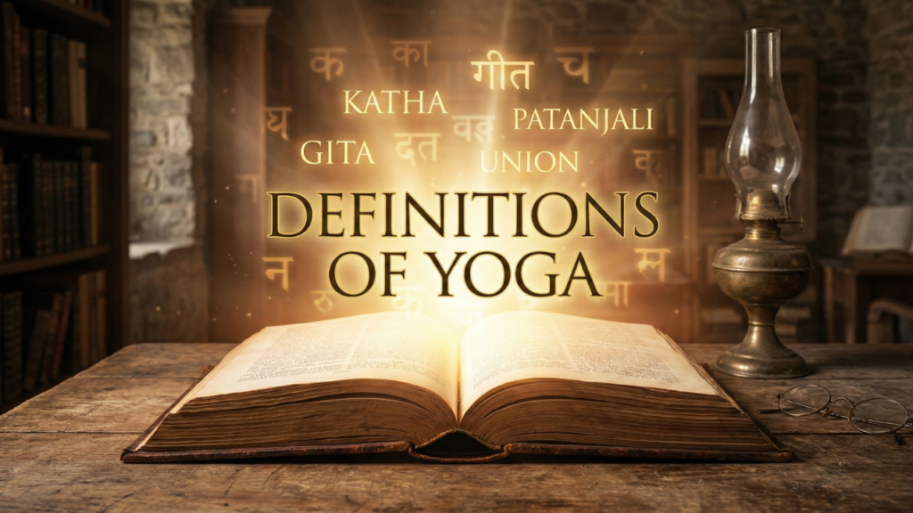 The definition of Yoga definition of yoga